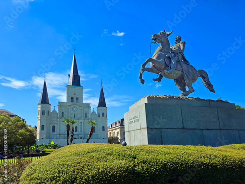 Statue of Andrew Jackson in Jackson Square New Orleans Louisiana 09.15.2025