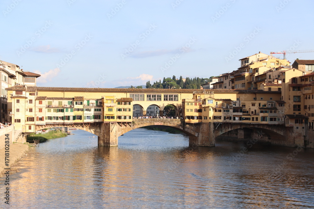 Naklejka premium Bridge river Florence 