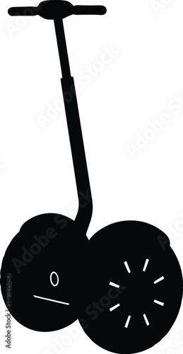 Scalable vector illustration of a personal electric two-wheeled transporter icon in eps format