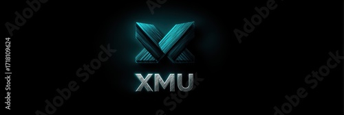 Innovative logo design showcasing modern aesthetics and technological themes in dark background