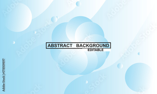 Soft blue gradient abstract shape background design vector