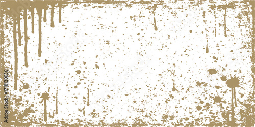 Grunge textured abstract background with paint drops and watercolor splashes