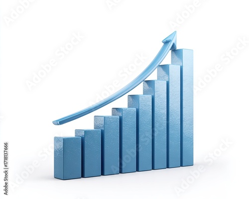 Free Download Light blue growing graph - GFXLoad