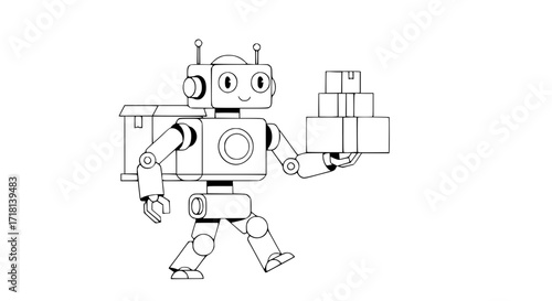robot vector illustration
