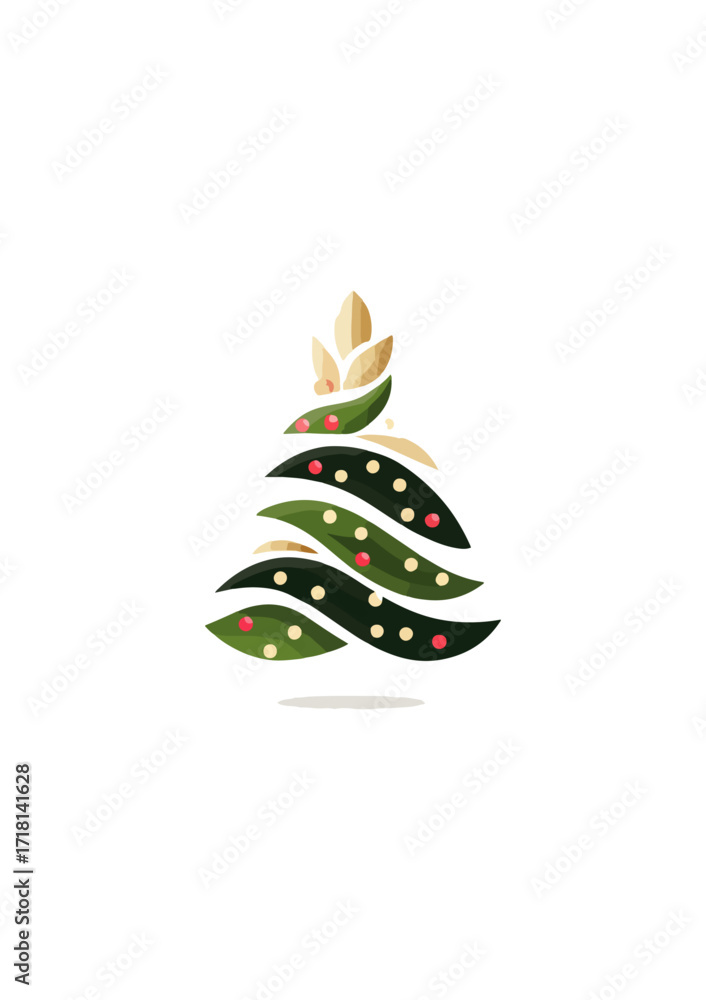 Obraz premium Abstract christmas tree design