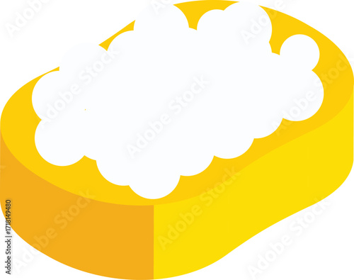 vector illustration of a body scrubber