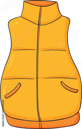 vector illustration of a winter coat