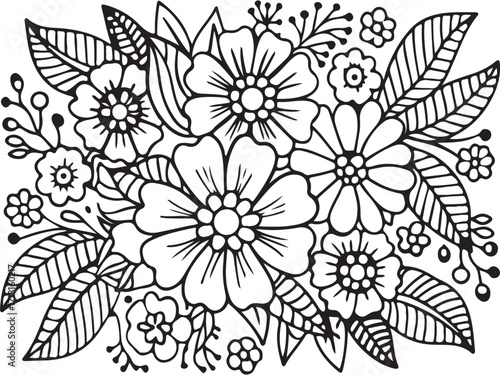 Whimsical Floral Designs Coloring Pages