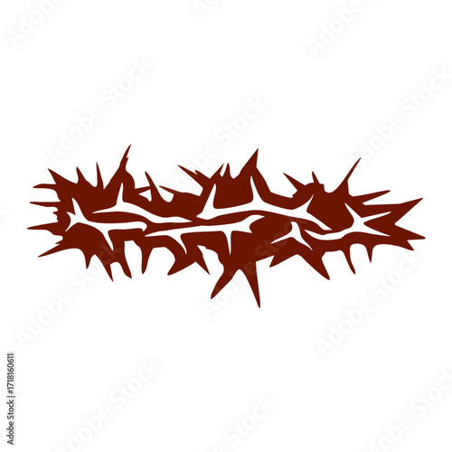 Jesus Christ Thorns Crown Catholic Protestant Cross Church
