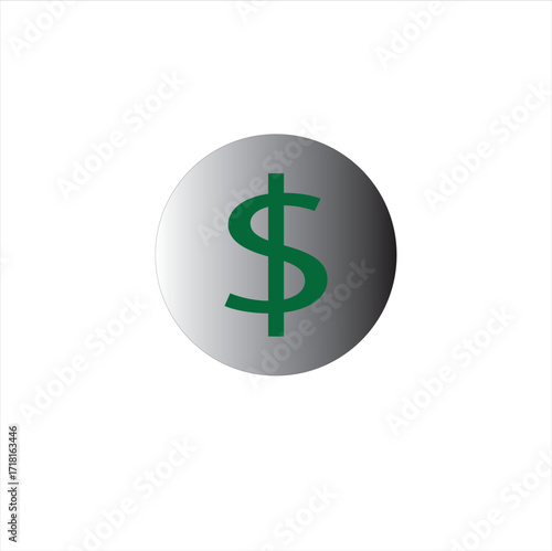 Clean and modern dollar sign logo inside a circle. Perfect for finance, banking, investment, and business branding. Simple, professional, and versatile design for various industries.