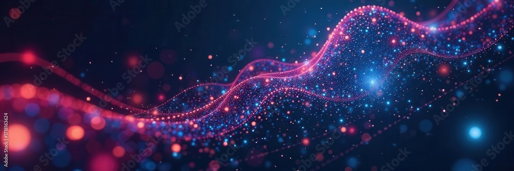 Fototapeta premium Abstract big data symbol representing technology and information flow , innovation, concept