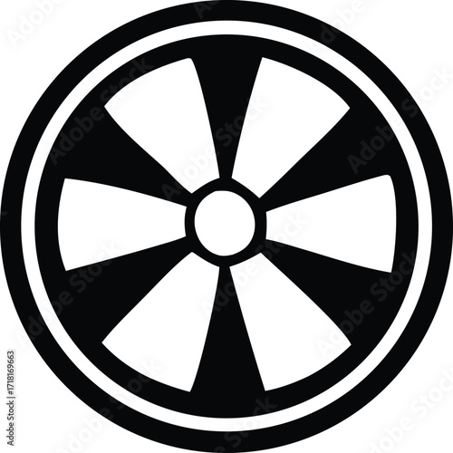 Iconic imperial galactic empire symbol emblem silhouette for sci-fi fan art and designs black and white
