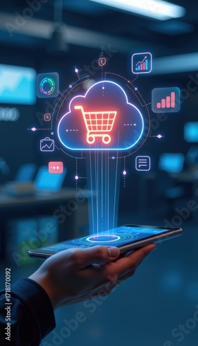 Virtual Shopping Innovation Interactive Cloud-Based Experience in a High-Tech Business Environment