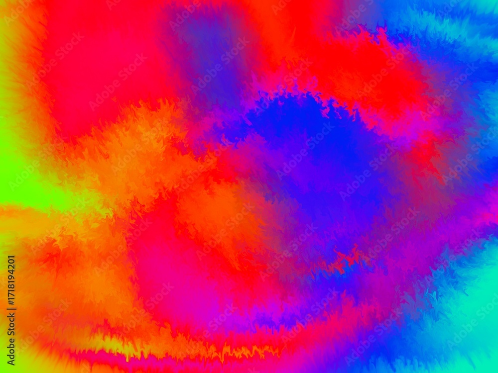 Obraz premium Vibrant rainbow watercolor texture abstract background paint design digital art illustration
