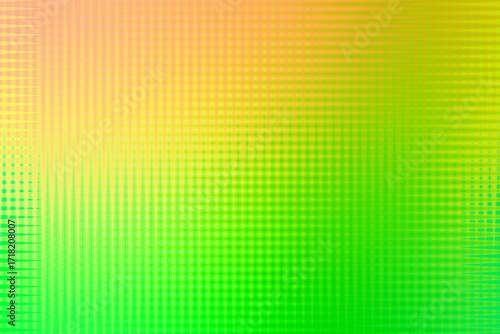 An abstract gradient of warm yellow and vibrant green light, with a modern checkered pattern, creates a dynamic and artistic background.