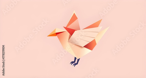 bird, origami, paper, folded, folding, art, craft, papercraft, handmade, creative, geometric, shape, polygon, minimal, simple, clean, modern, abstract, design, illustration, vector, flat, graphic, ico