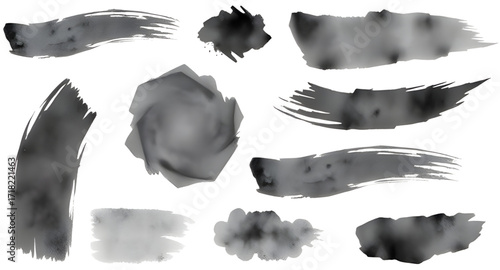 black brush stroke set, ink brush strokes, paint brush set, grunge texture, brush stroke collection, abstract ink lines, artistic strokes, hand drawn brushes, paint streaks, dry brush texture, black p