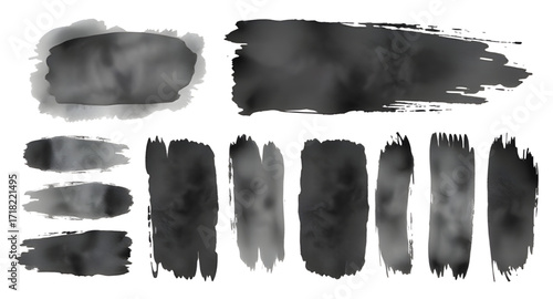 black brush stroke set, ink brush strokes, paint brush set, grunge texture, brush stroke collection, abstract ink lines, artistic strokes, hand drawn brushes, paint streaks, dry brush texture, black p