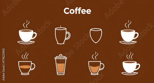 coffee cup line art, coffee line drawing, minimalist coffee icon, coffee mug outline, tea cup line art, hot drink icon, caffeine symbol, barista design, espresso cup, cappuccino line art, latte icon, 