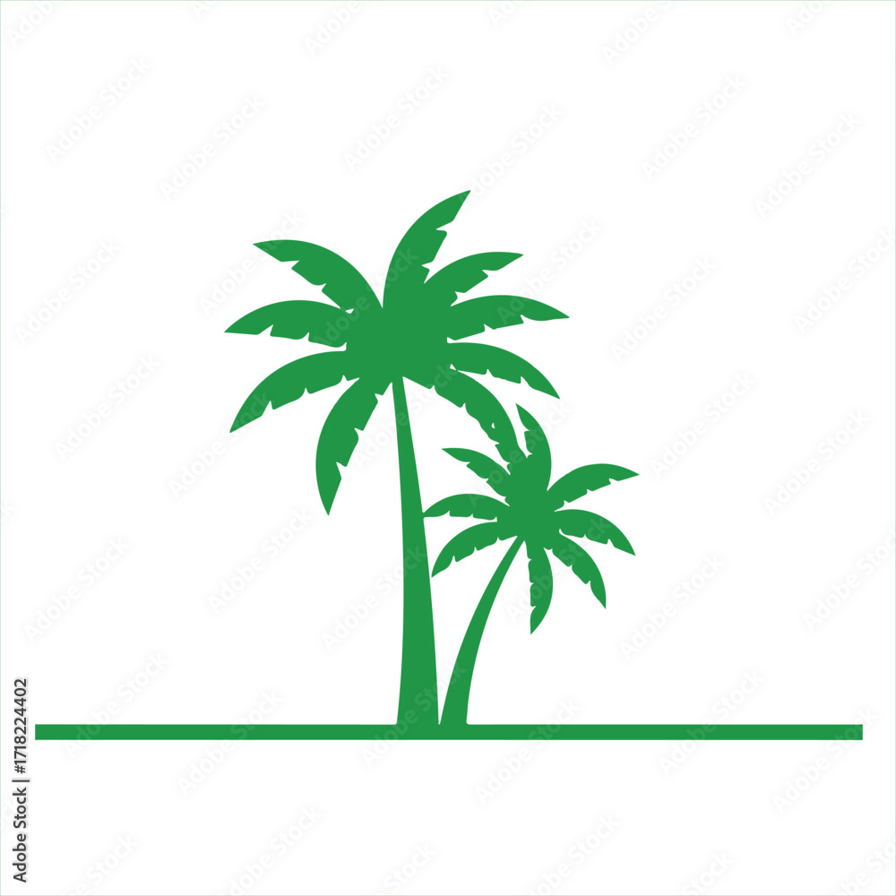 Obraz premium palm tree silhouette