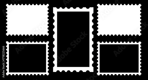 stamp outline, stamp design set, old stamp frame, classic postage stamp, postal frame border, stamp edge design, rectangular stamp border, square stamp frame, round stamp border, stamp perforation bor