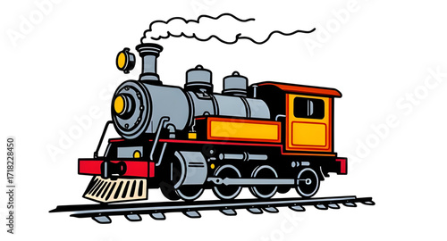 antique train art, cartoon steam locomotive, vintage rail transport, funny steam train, old railway cartoon, steam train clipart, retro locomotive cartoon, railway engine drawing, steam powered train,