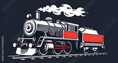 steam engine cartoon, classic railway illustration, antique train art, cartoon steam locomotive, vintage rail transport, funny steam train, old railway cartoon, steam train clipart, retro locomotive c