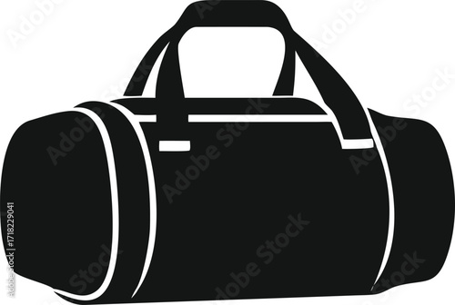 black bag isolated on white background