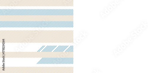Seamless check background of vector pattern fabric with a plaid texture tartan textile. Set in earth colors for festive season decorations.