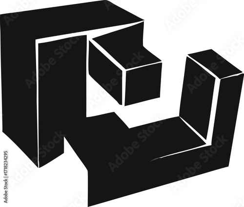3d rendered illustration of a photo frame