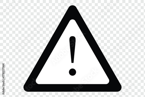 Caution vector icons. Warning icons. Caution alarm sign set. Danger signs. Warning attention icons. Warning danger triangle icon in line set isolated on transparent background hazardous vector apps an