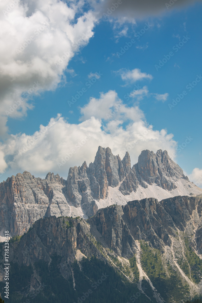 Obraz premium Cinque Torri Scenery, Dolomites Italy