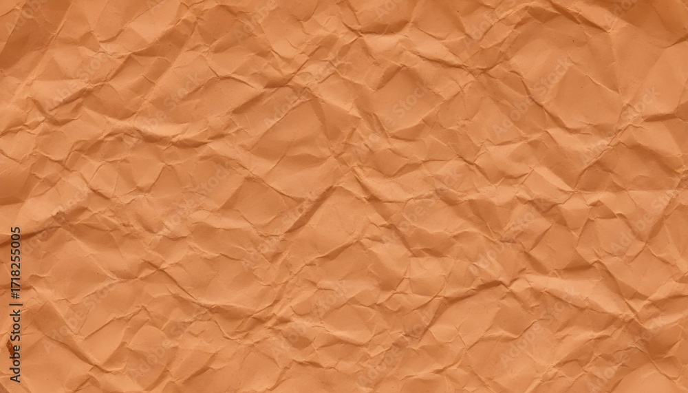 Obraz premium Orange crumpled paper texture background