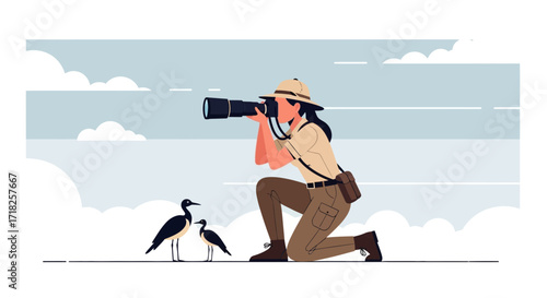 Wildlife Photographer Captures Birds: A Serene Moment in Nature's Embrace