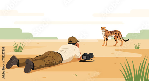 Wildlife Photographer Capturing The Majestic Cheetah In Its Natural Habitat