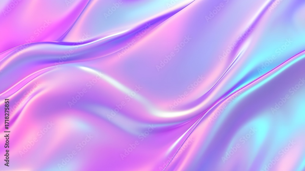 Fototapeta premium A vibrant abstract design displays flowing, iridescent colors.