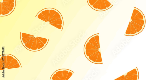 Organic Vegetable Food A Vibrant Display of Fresh Orange Slices