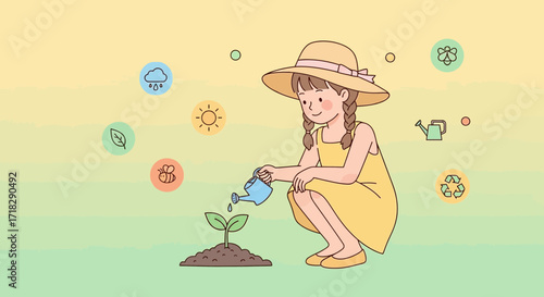 Nurturing Growth, A Child's Garden: Cultivating Hope and Harmony in a Bloom