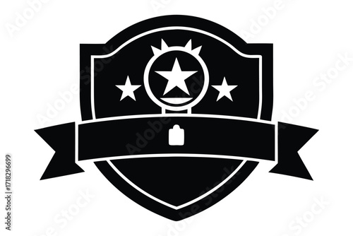 winner badge vector icon silhouette
