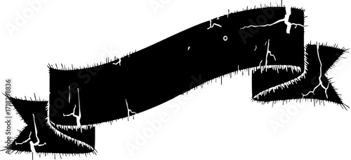 Distressed vintage banner perfect for announcements, headings, or adding a rustic touch to your design projects, ideal for adding character.