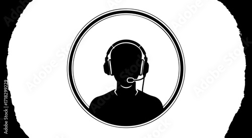 Professional customer service agent ready to assist with headset offering support in a modern contact center environment