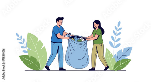 People Caring For The Planet, Environmental Conservation, Community Effort, Nature Protection