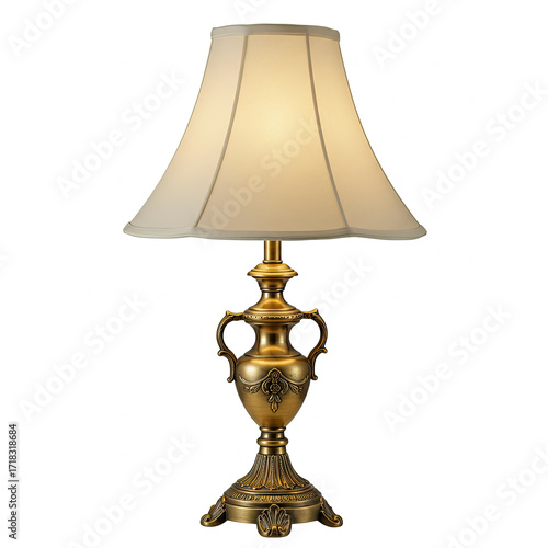 antique lamp isolated on white background