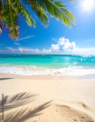 Tropical beach scene