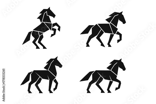 Silhouette Horse Quartet