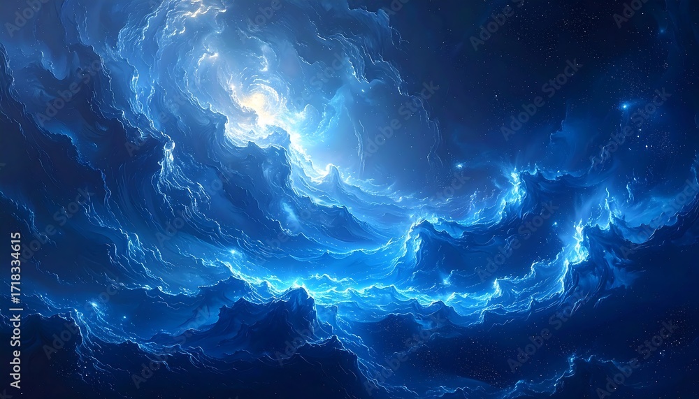 Fototapeta premium Cosmic clouds. Abstract space