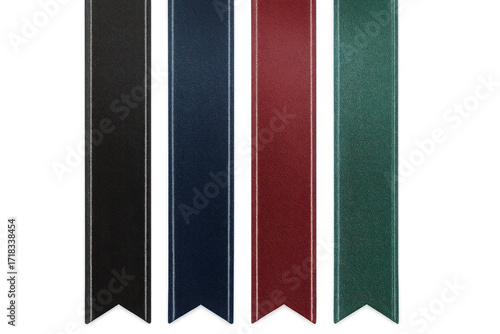 Free Download Colorful book ribbon bookmarks isolated on transparent background, cut-out set - GFXLoad
