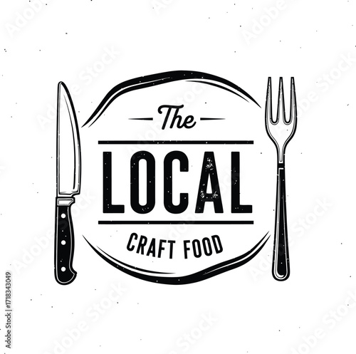 Local Craft Food Logo Design Template and Poster

