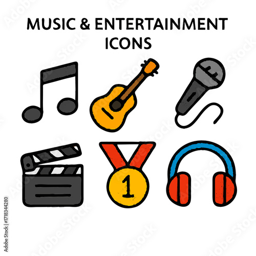 music icons set
