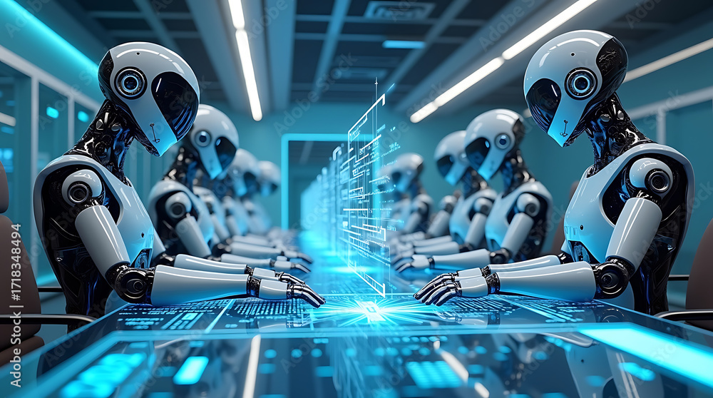 Fototapeta premium Futuristic Robotic World